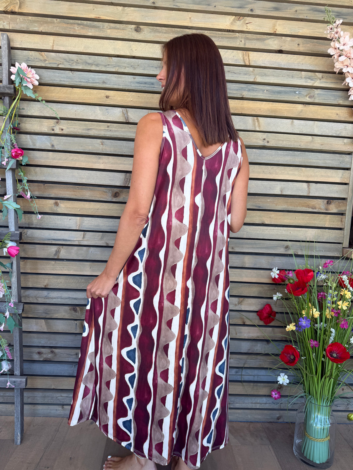 Robe Lourdès bordeaux