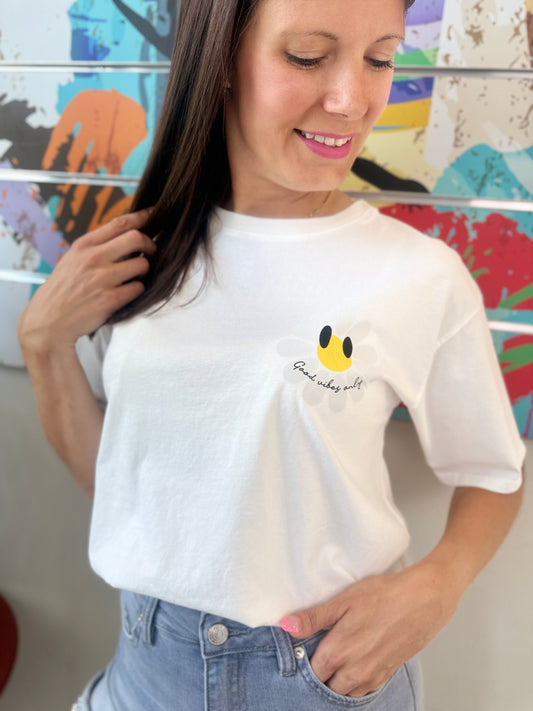 T-shirt Flower blanc