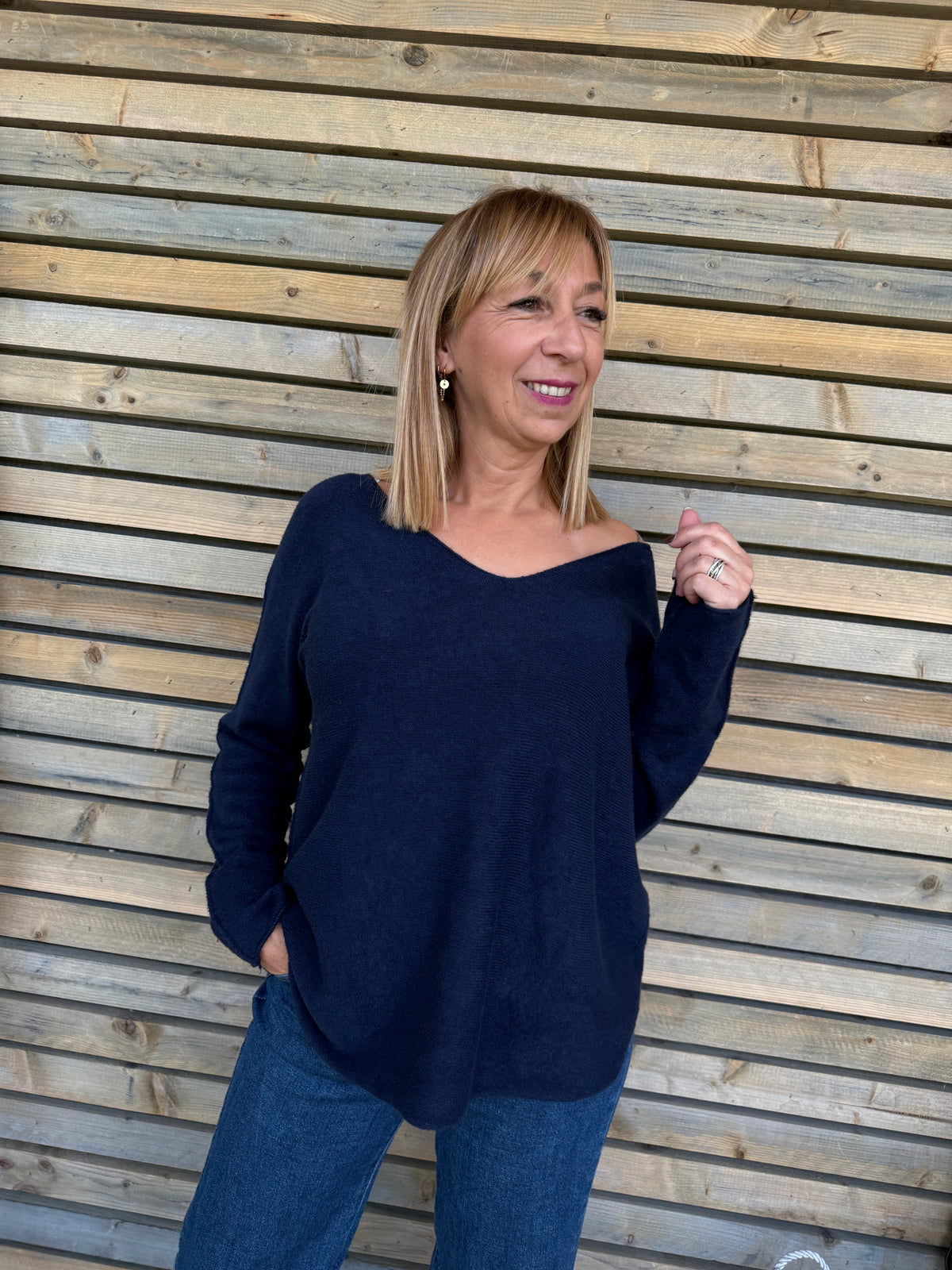 Pull Lucie bleu marine