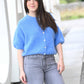 Gilet Cosy bleu azur