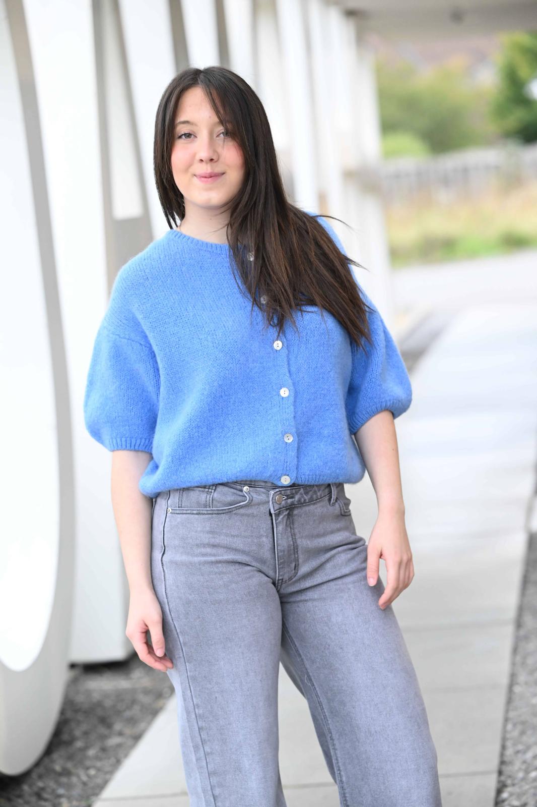 Gilet Cosy bleu azur