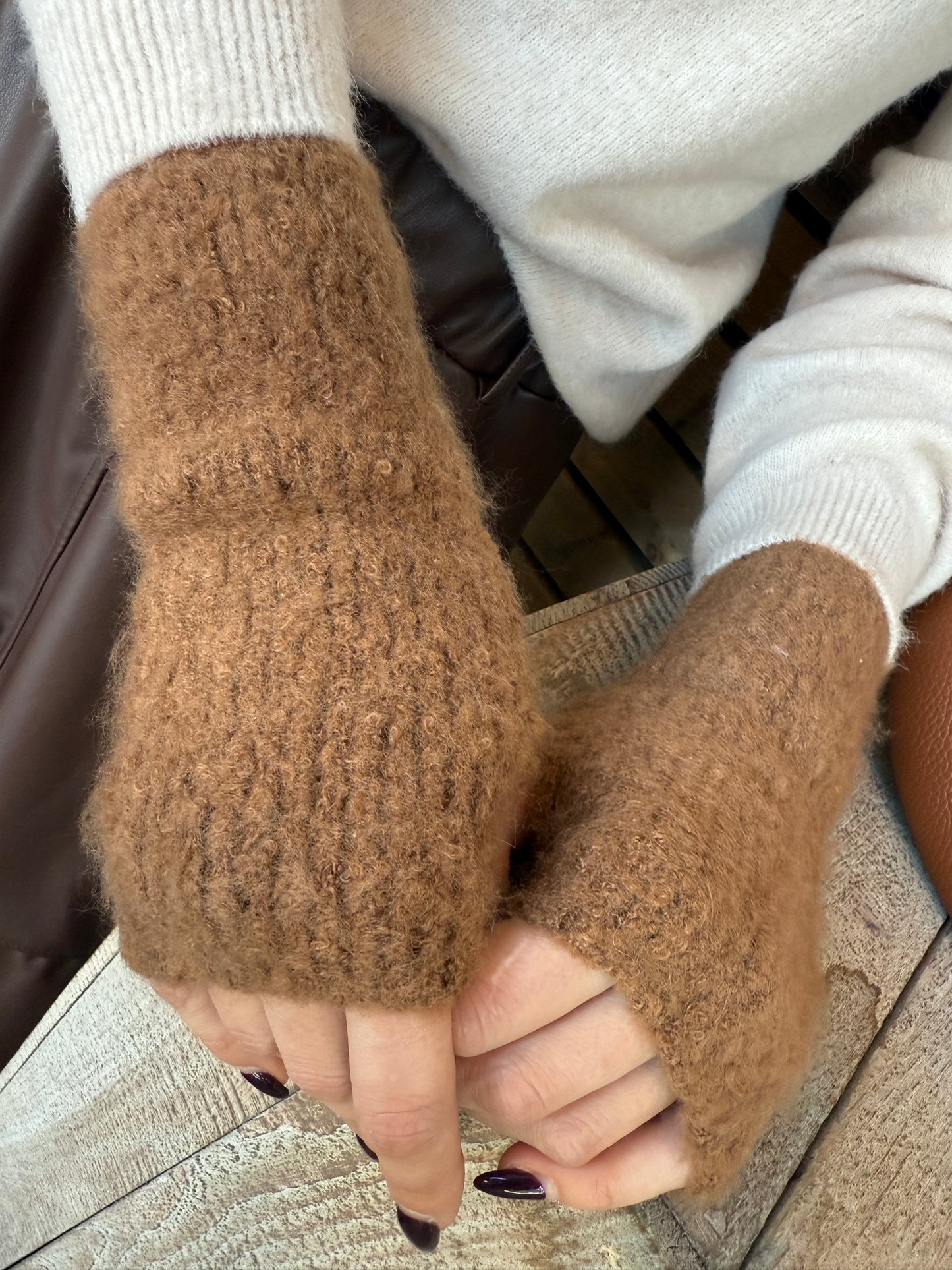 Mitaines Valéria moka