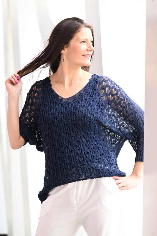 Pull Azura bleu marine