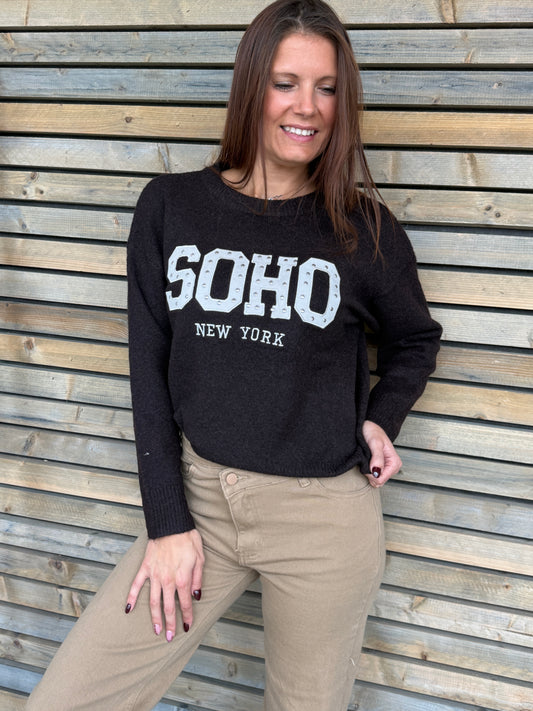 Pull Soho chocolat
