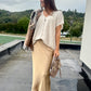 Jupe Abigaël camel clair
