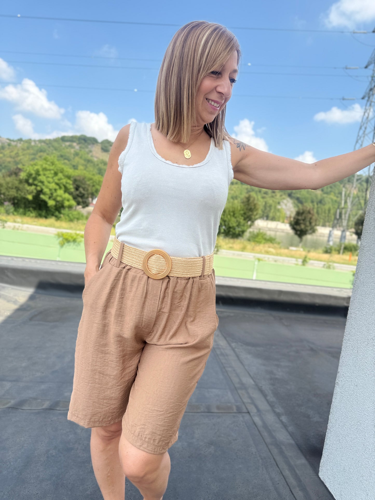 Bermuda/short Emma camel