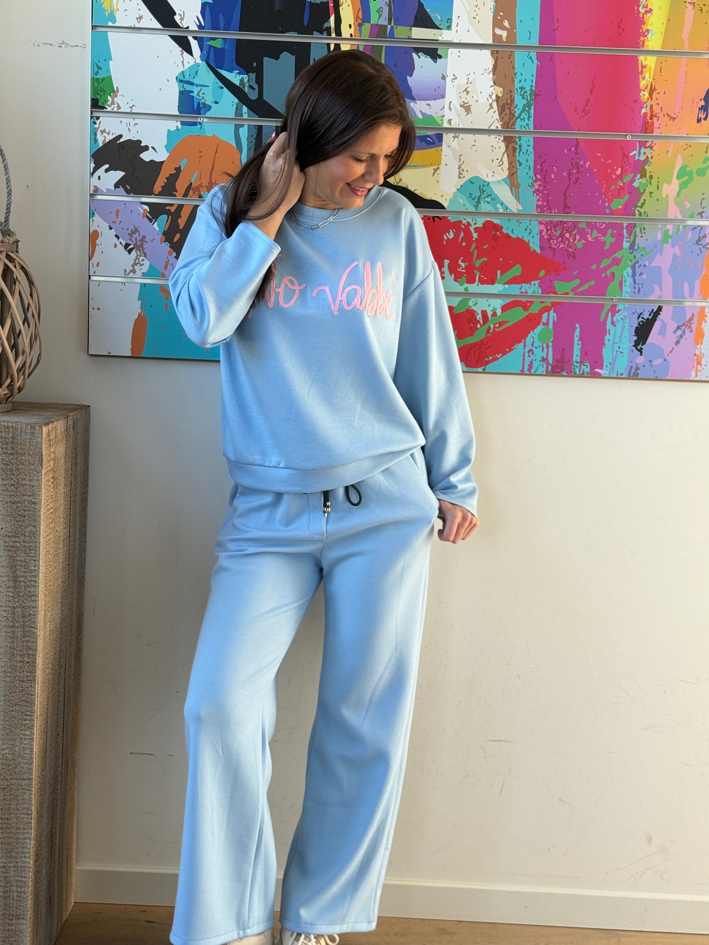 Pantalon BASILE BLEU CIEL