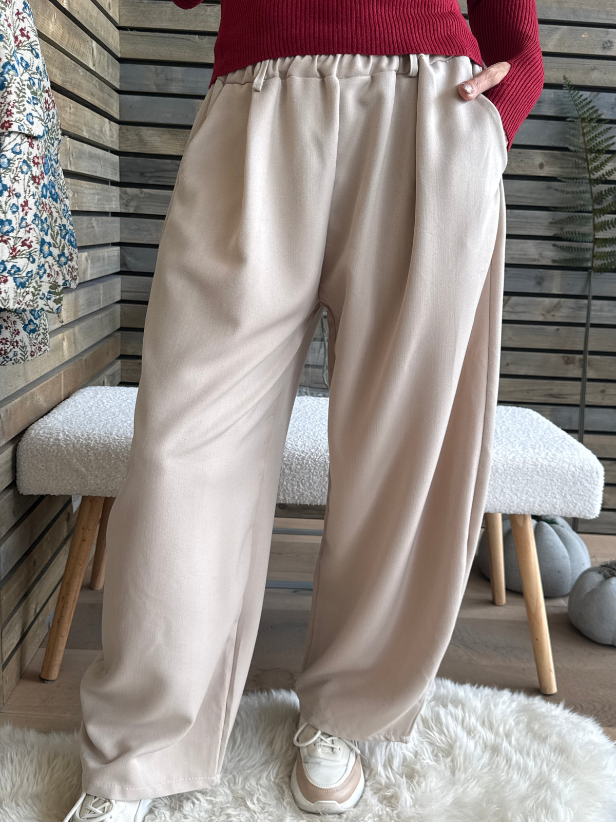 Pantalon Diana beige