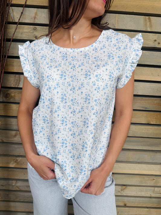 Blouse Lisette bleu clair