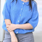 Gilet Cosy bleu azur