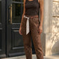 Pantalon Alessia chocolat