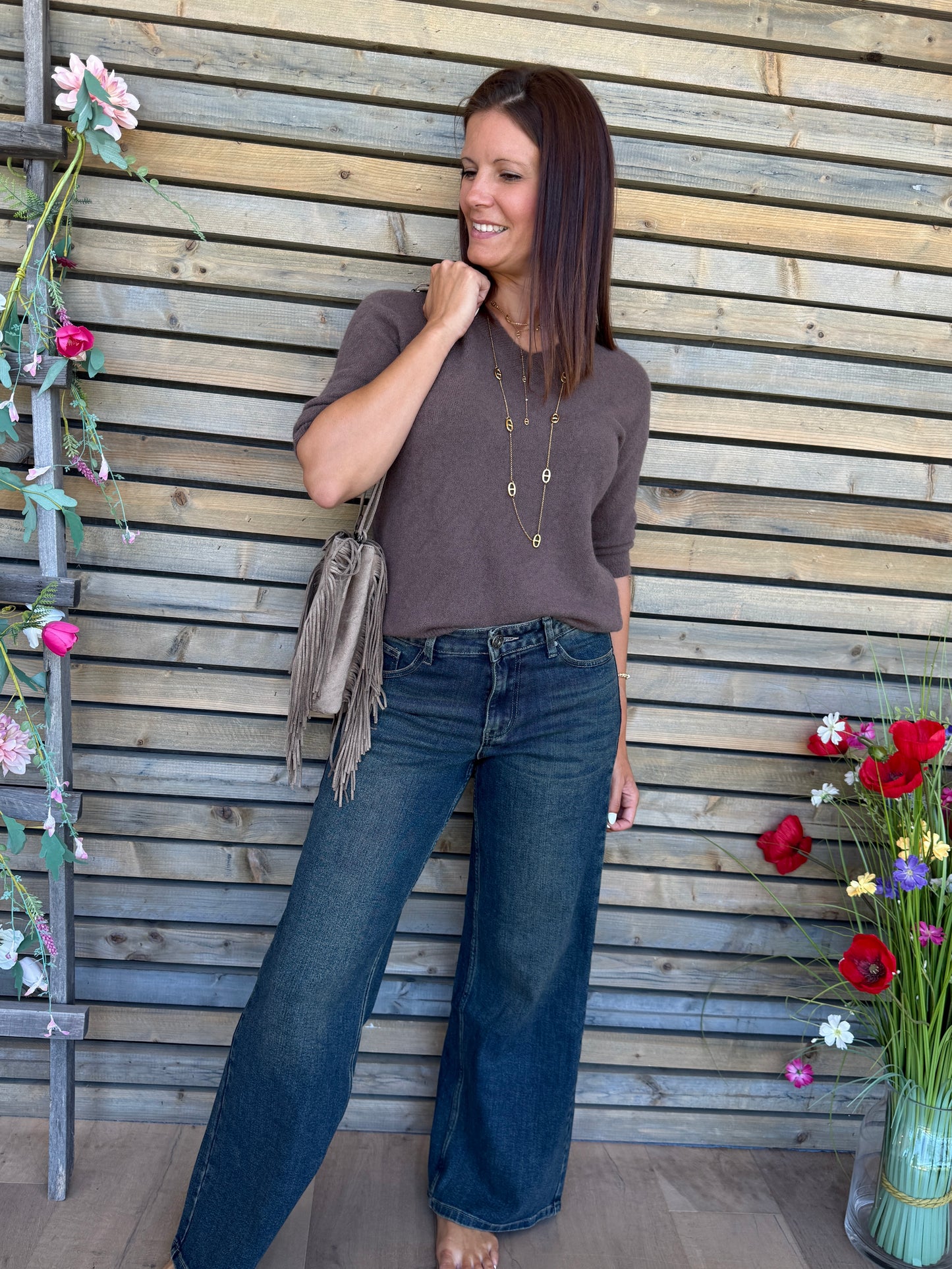 Pull Romane marron