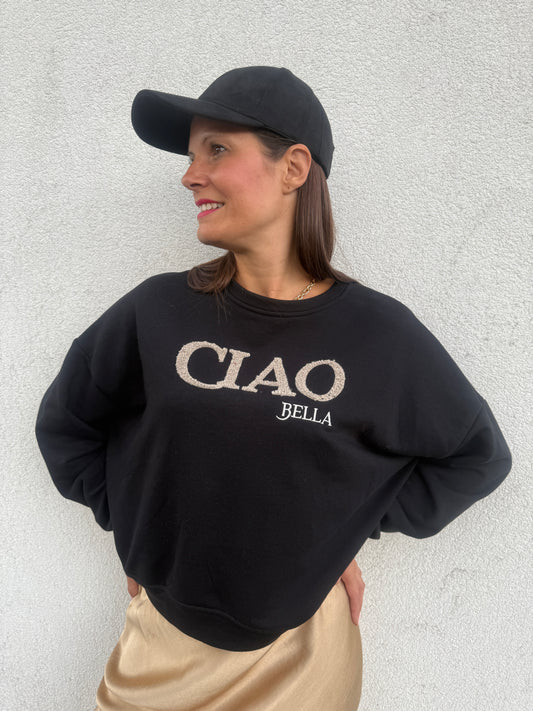 Sweat Ciao Bella noir
