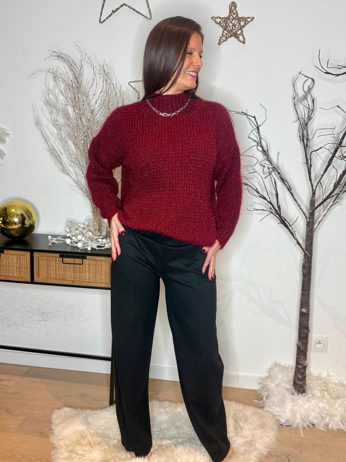 Pull Alissa bordeaux