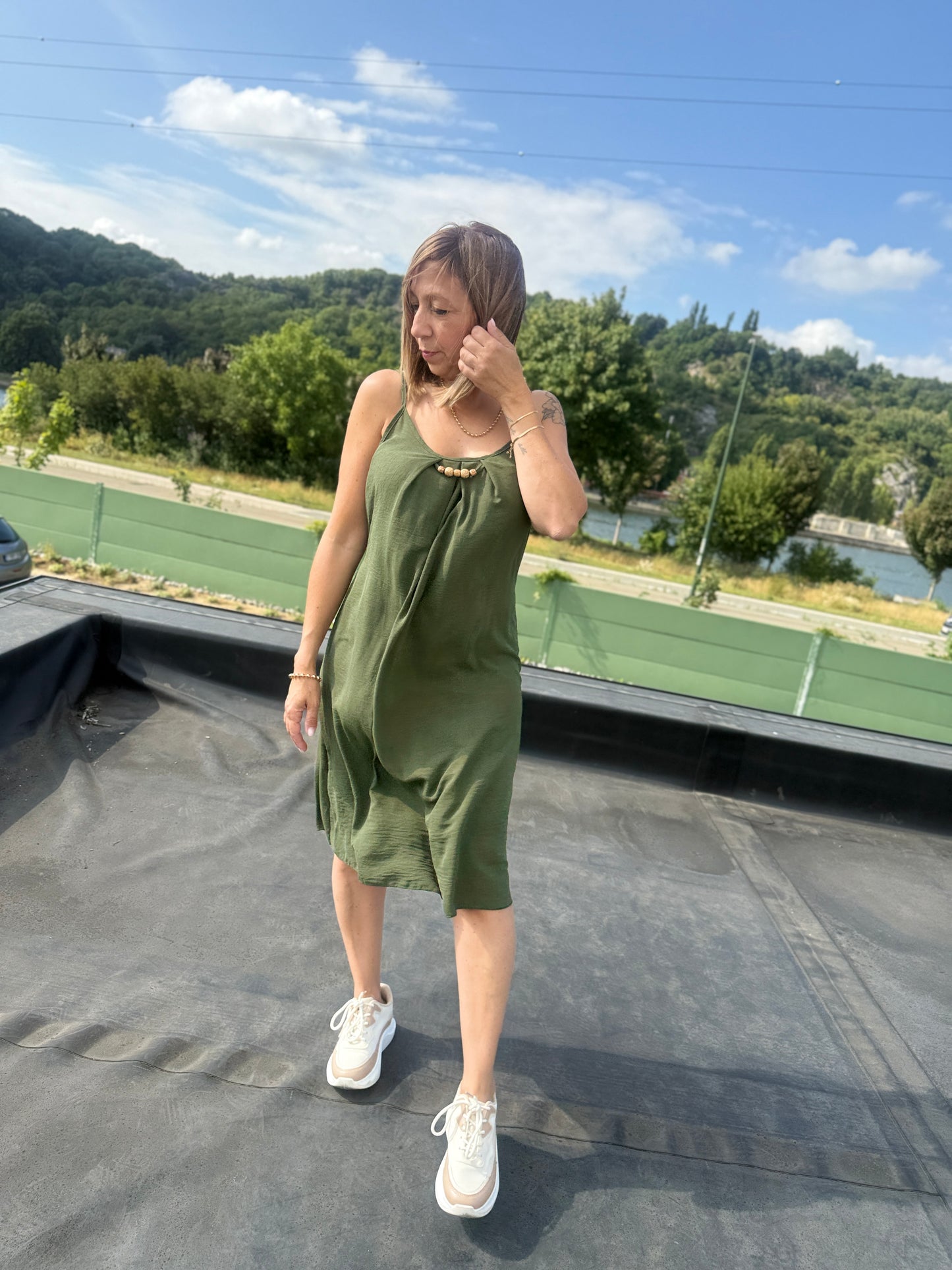 Robe Martine kaki