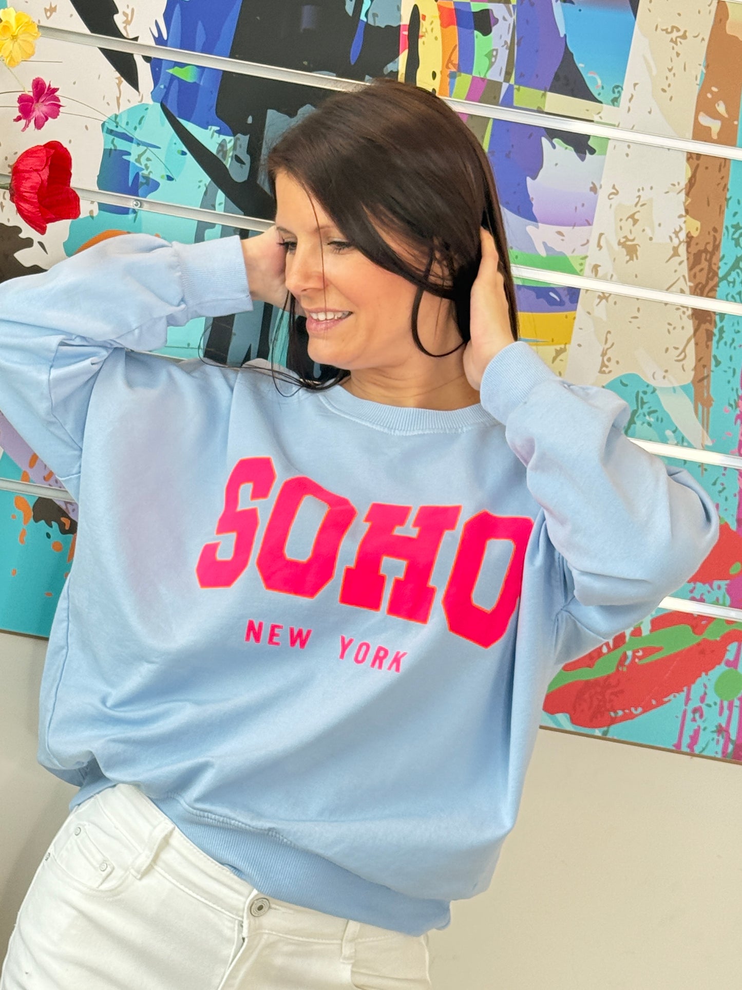 Sweat Zina bleu ciel