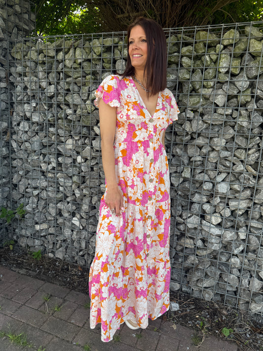 Robe Joséphine fuschia