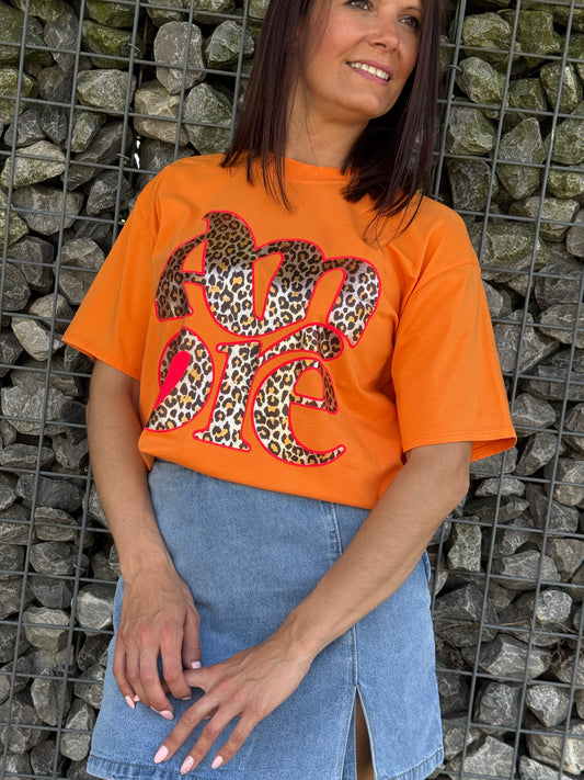 T-shirt Amore orange