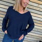 Pull Lucie bleu marine