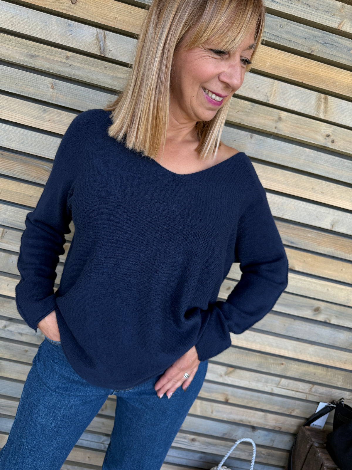 Pull Lucie bleu marine