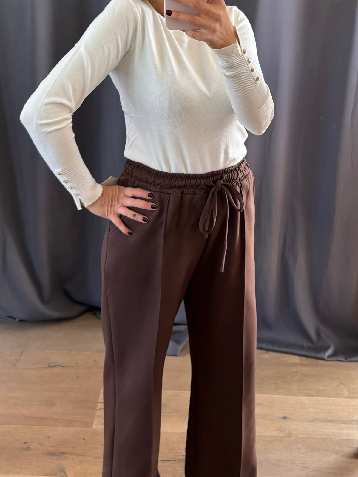 Pull Olga blanc