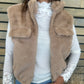 Gilet Ivory camel