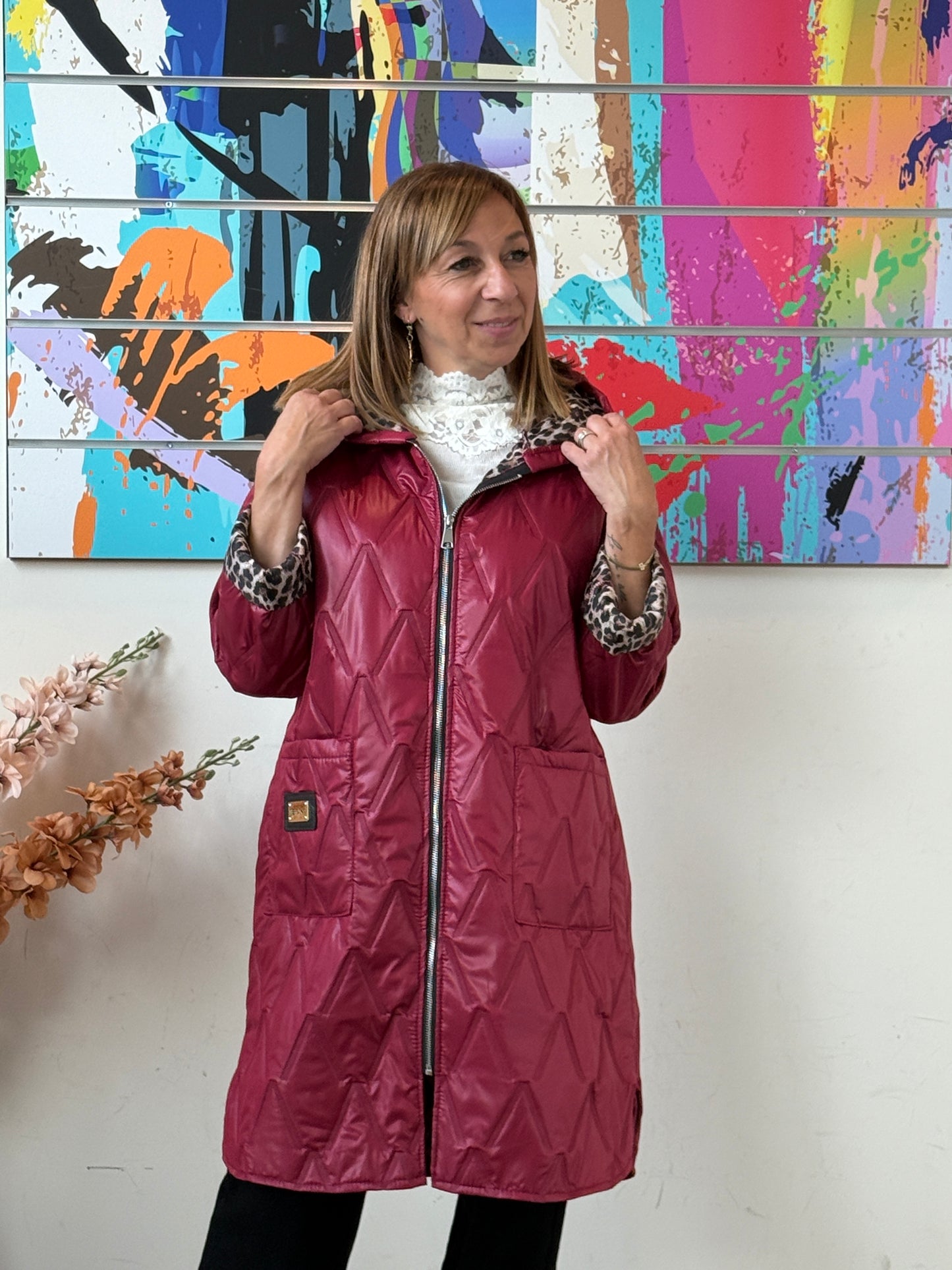 Veste Esmée bordeaux