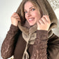 Snood à capuche Nolia taupe
