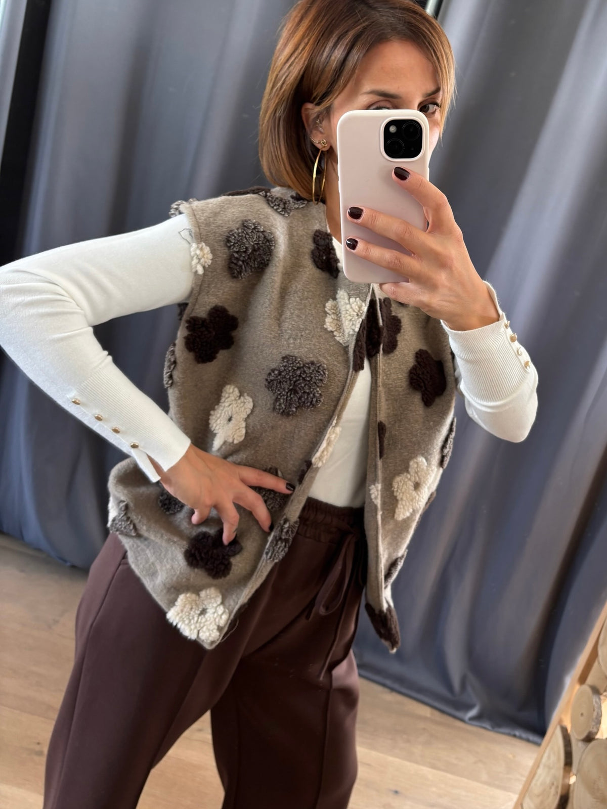 Gilet Calie taupe