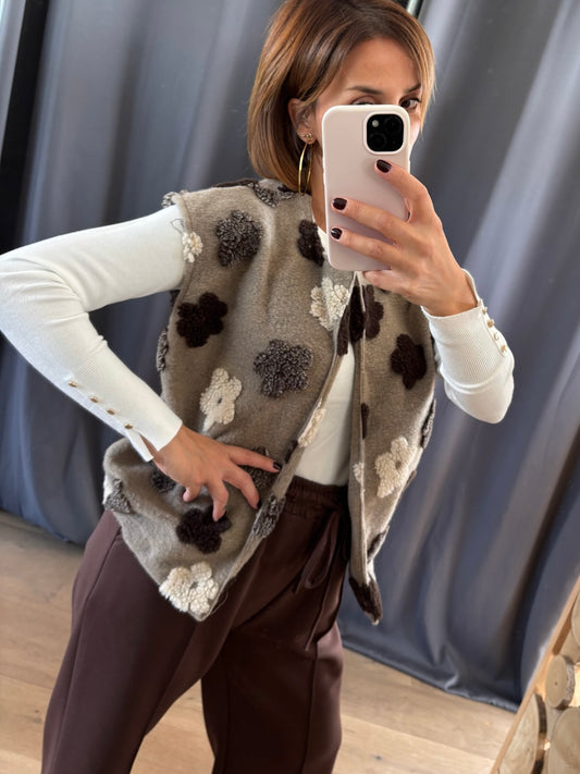 Gilet Calie taupe