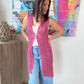 Gilet Véronica rose fuschia