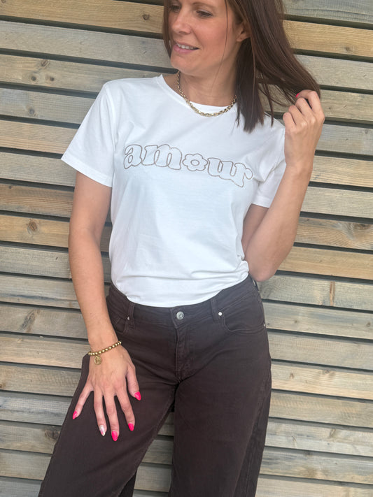 T-shirt Alma blanc cassé