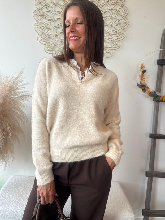 Pull Livia beige