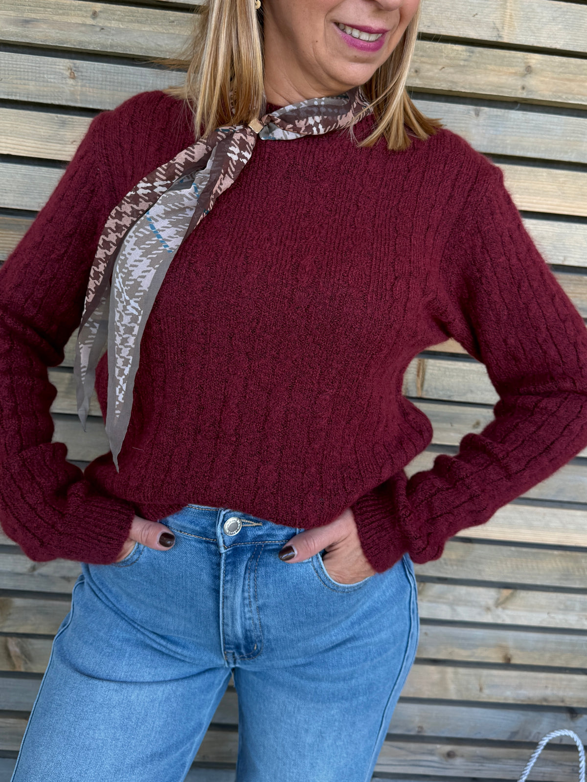 Pull Ilario bordeaux