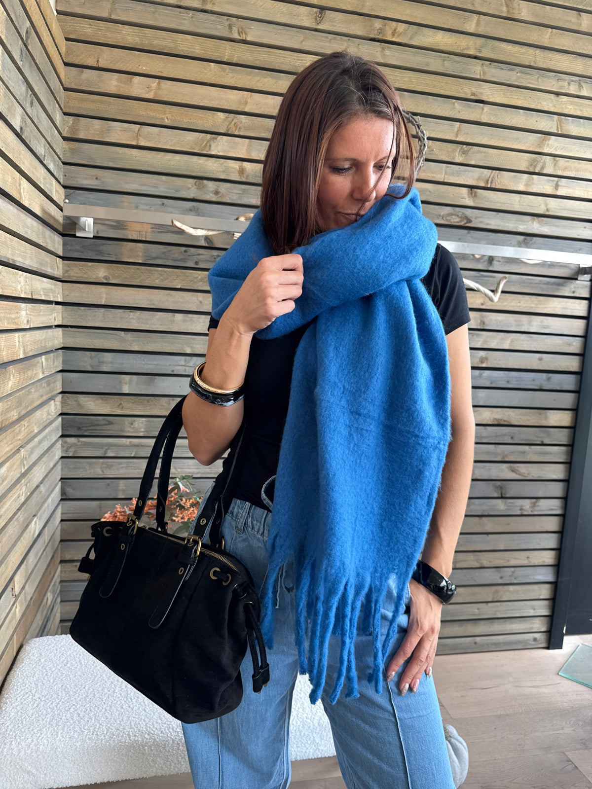 Echarpe Dona bleu
