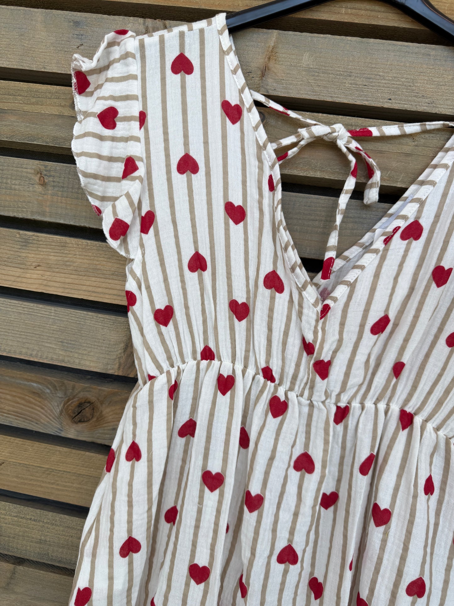 Robe Coeur beige