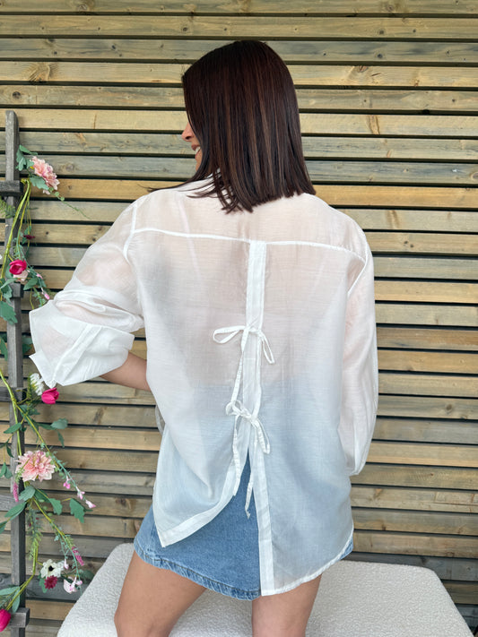 Chemisier Rosalia Blanc