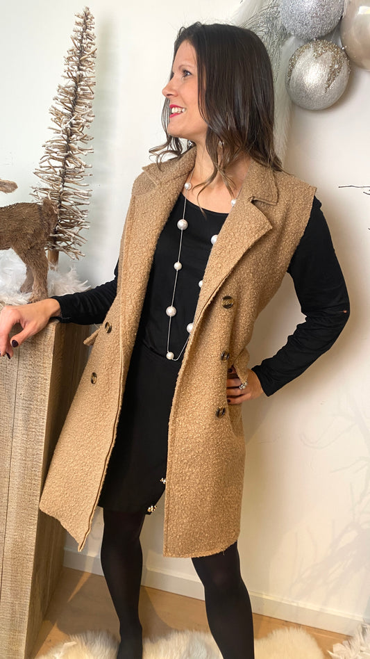 Gilet Pipolette camel