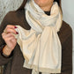 Echarpe Marguerite beige