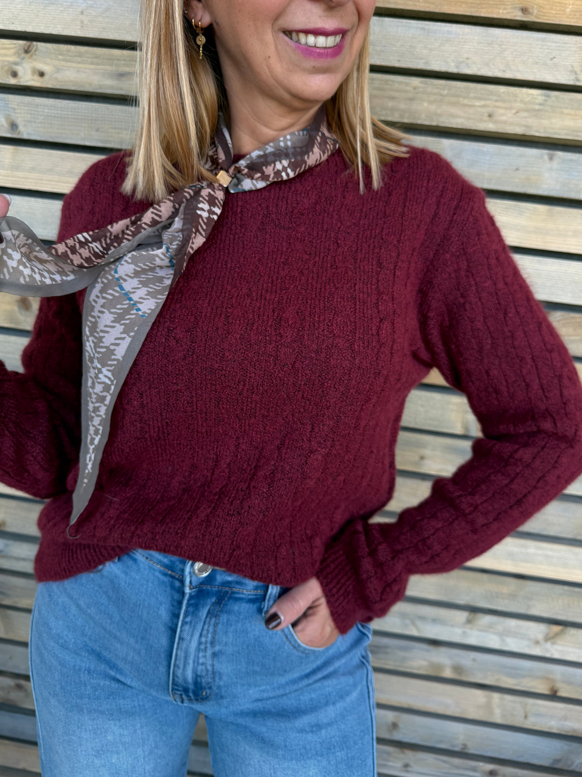 Pull Ilario bordeaux