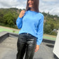 Pull Mira bleu azur