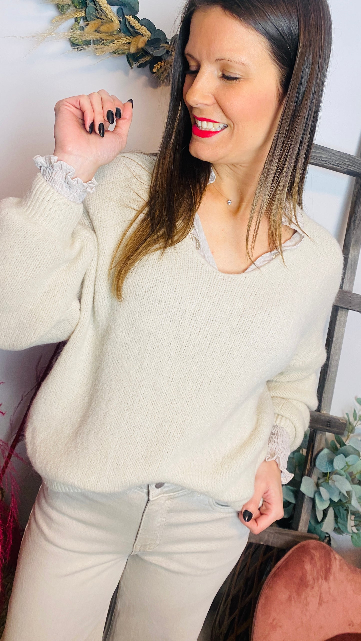 Pull ROMINA beige