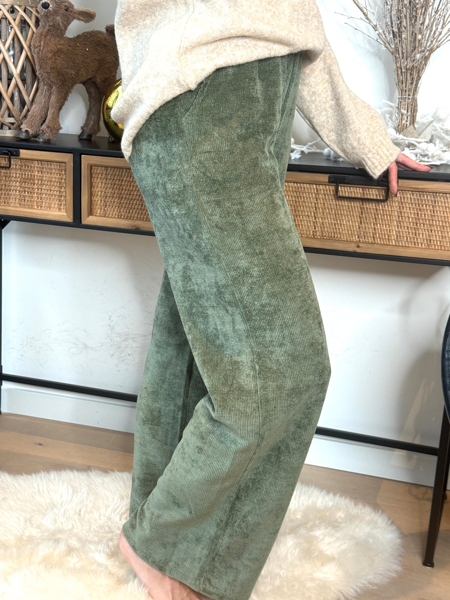 Pantalon Valérie kaki