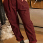 Pantalon Lucas bordeaux