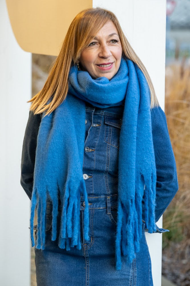 Echarpe Dona bleu