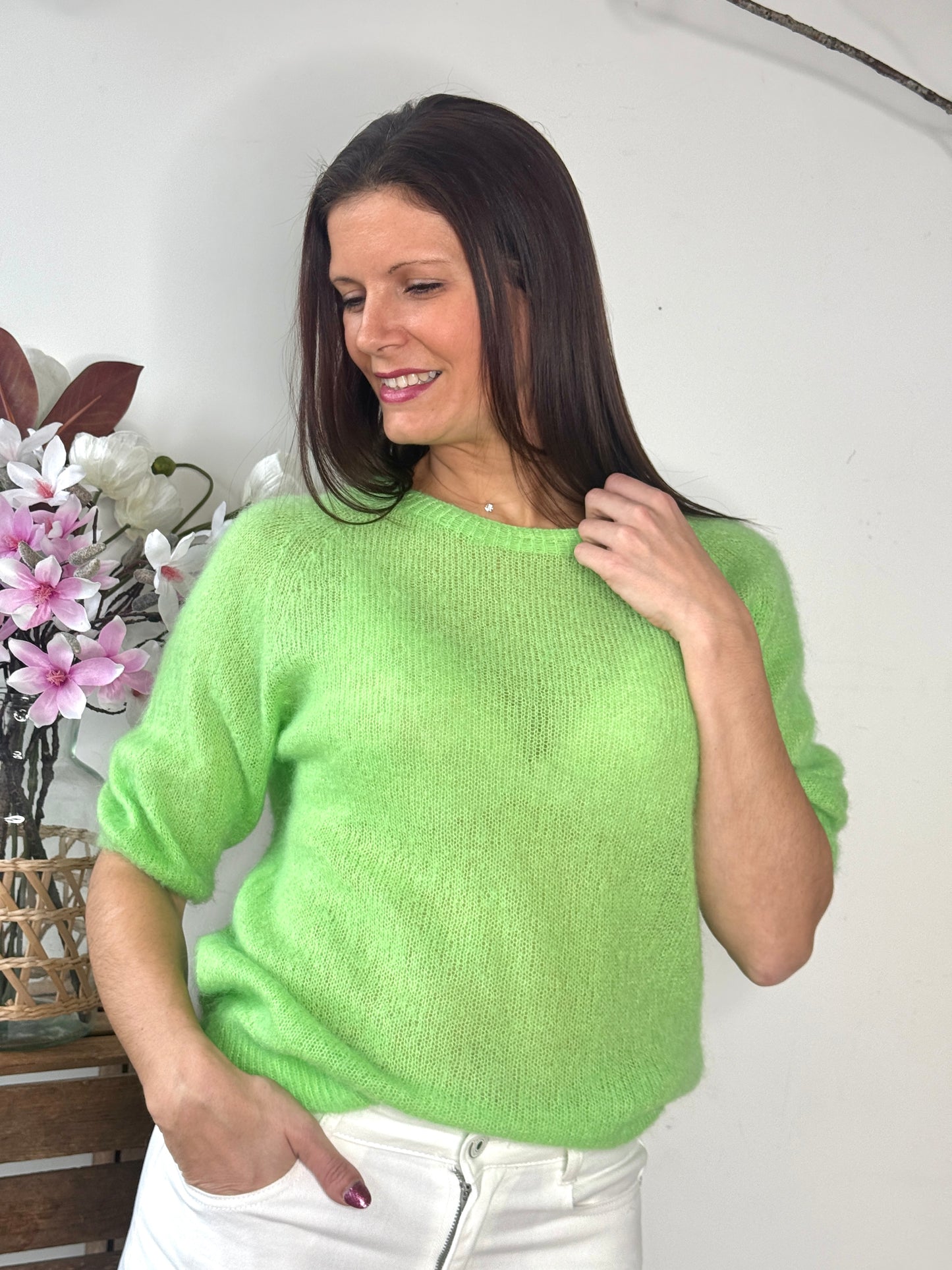 Pull Lali vert pomme