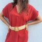 Robe longue Sohane Terracota