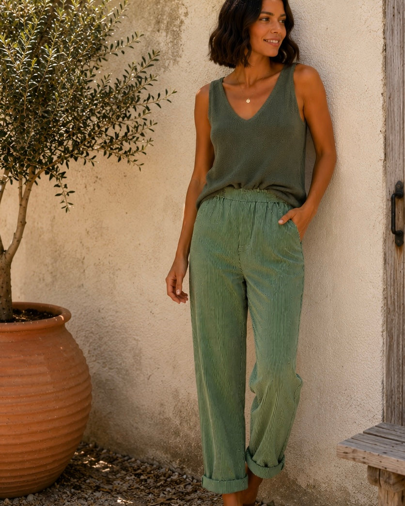 Pantalon Hermione vert