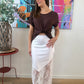 Blouse Edith marron