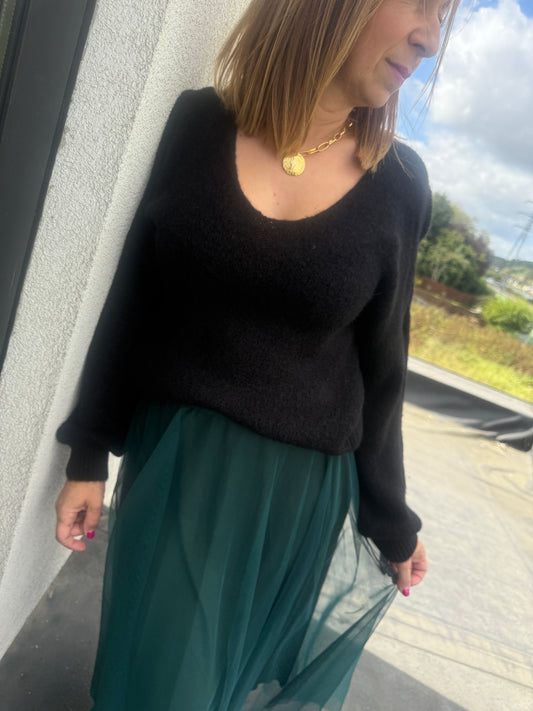 Pull Romina noir